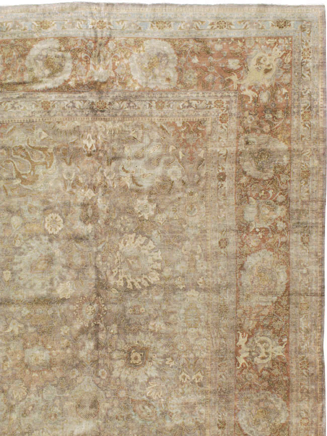 Antique Persian Tabriz Carpet, No.14454 - Gss