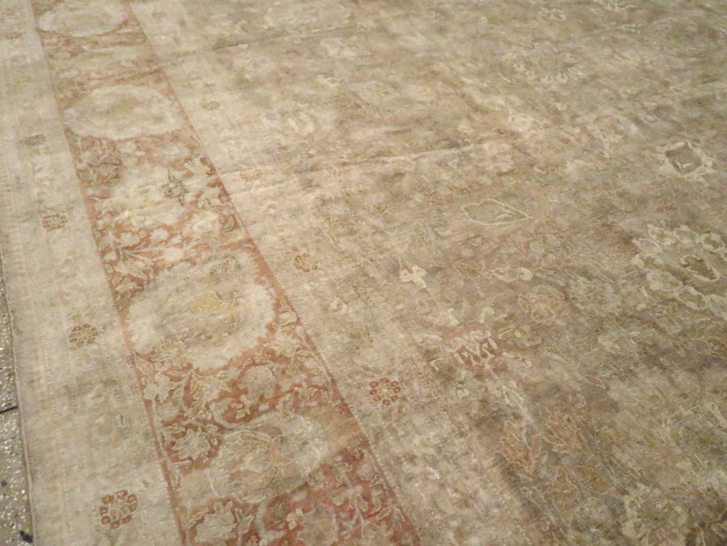 Antique Persian Tabriz Carpet, No.14454 - Gss