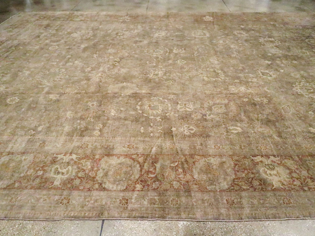 Antique Persian Tabriz Carpet, No.14454 - Gss