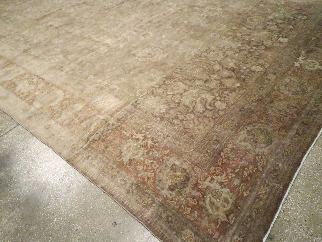 Antique Persian Tabriz Carpet, No.14454 - Gss