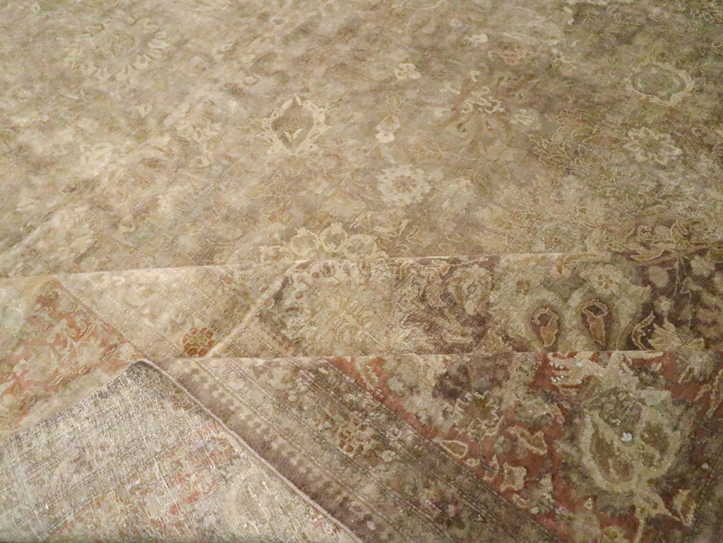 Antique Persian Tabriz Carpet, No.14454 - Gss