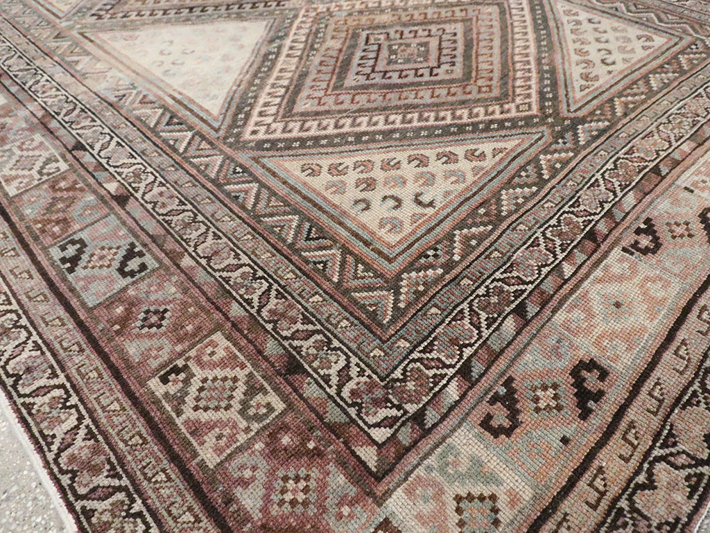 Antique Persian Shiraz Gallery Rug, No.14480 - Gss