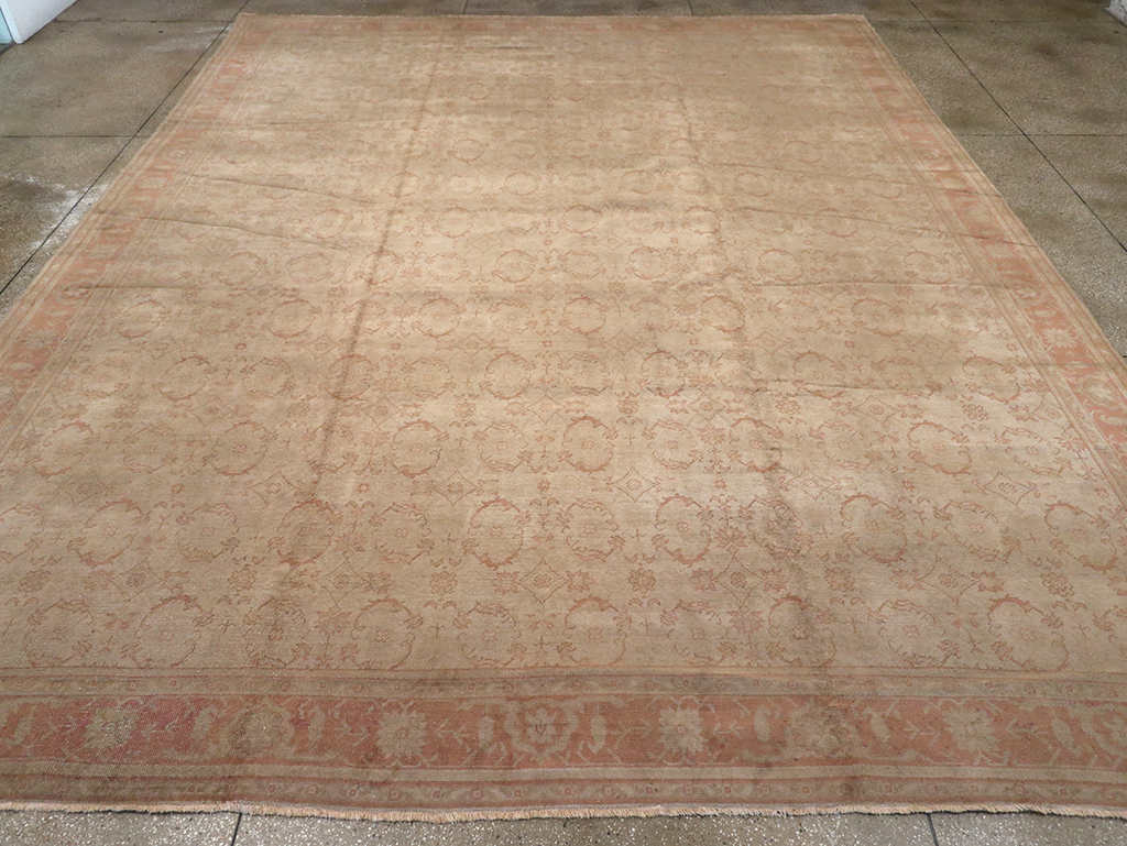 Antique Turkish Oushak Carpet, No.14506 - Gss