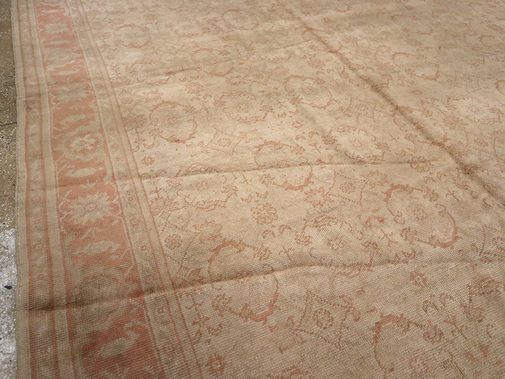 Antique Turkish Oushak Carpet, No.14506 - Gss