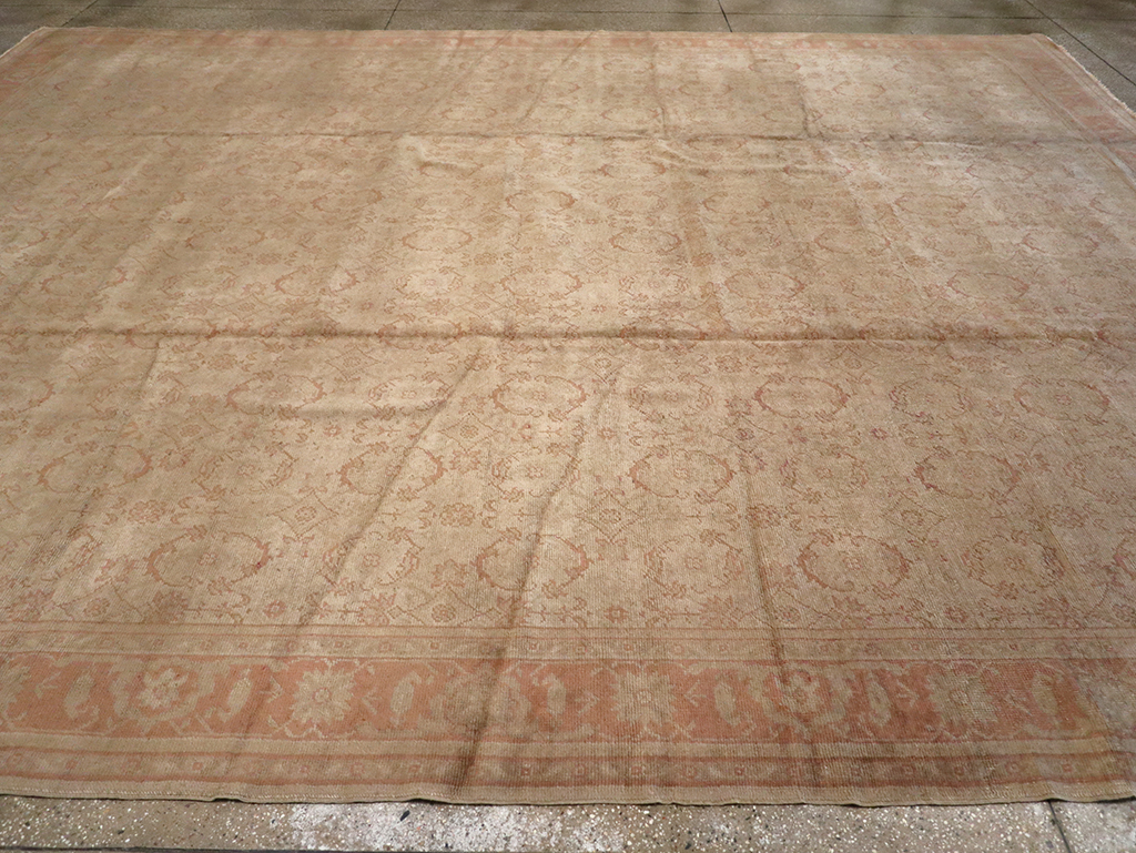 Antique Turkish Oushak Carpet, No.14506 - Gss