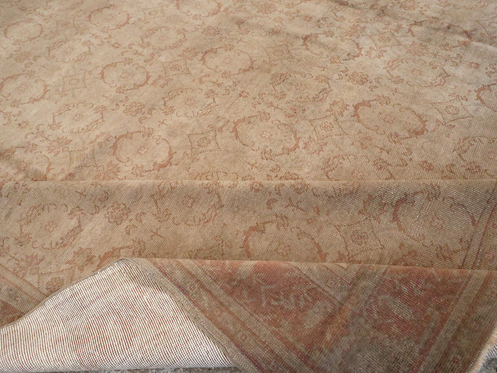 Antique Turkish Oushak Carpet, No.14506 - Gss