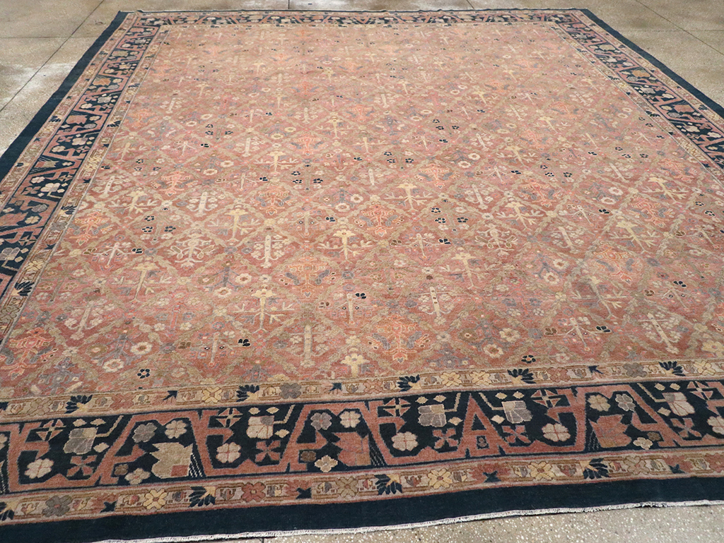 Antique Indian Lahore Room Size Carpet, No.14515 - Gss