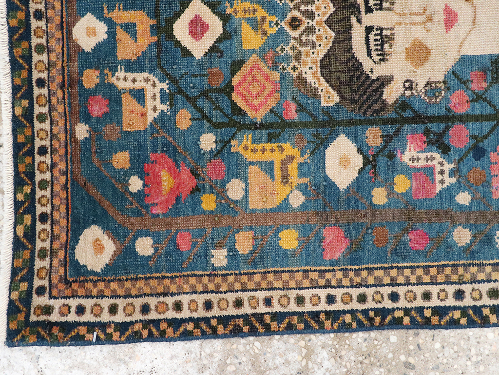 Antique Northwest Persian Pictorial Rug, No.14557 - Gss