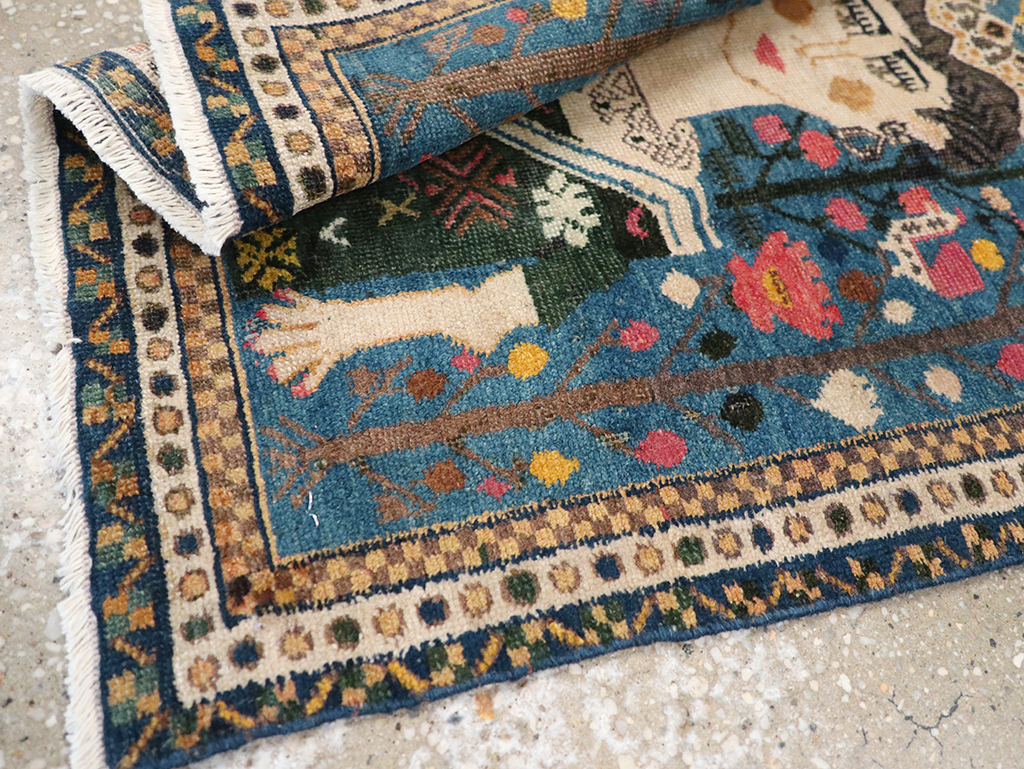 Antique Northwest Persian Pictorial Rug, No.14557 - Gss