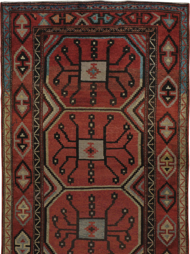 Antique Central Asian Beshir Runner, No.14582 - Gss