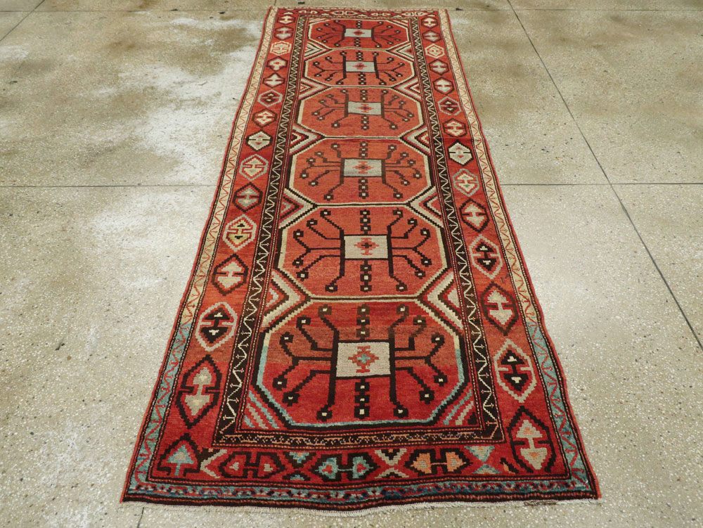 Antique Central Asian Beshir Runner, No.14582 - Gss