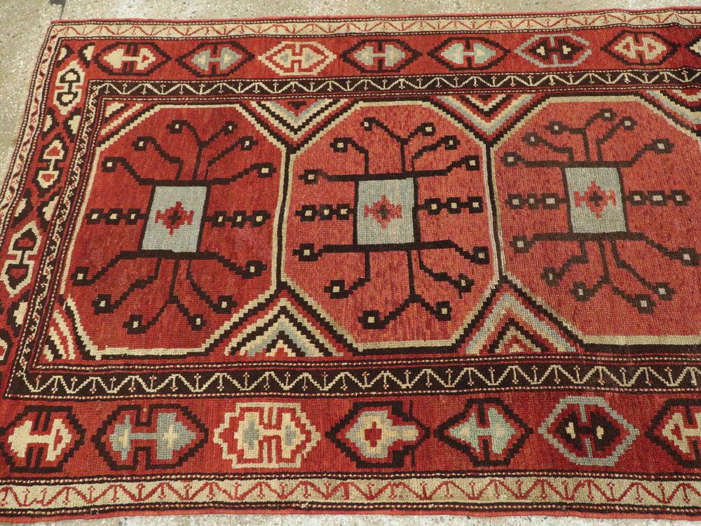 Antique Central Asian Beshir Runner, No.14582 - Gss