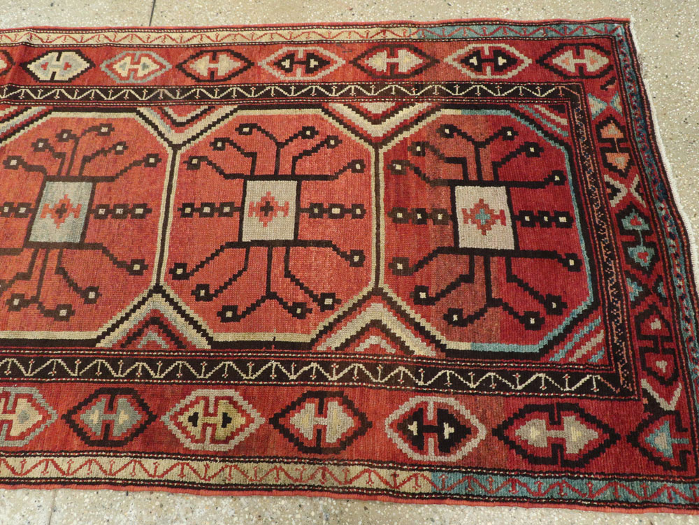 Antique Central Asian Beshir Runner, No.14582 - Gss