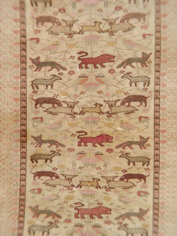 Antique Caucasian Karabagh Pictorial Rug, No.14600 - Gss