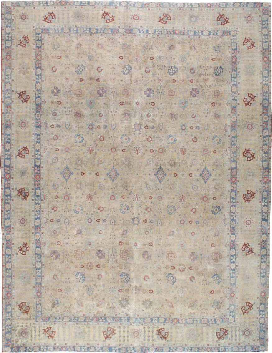 Antique Persian Tabriz Carpet, No.14615 - Gss