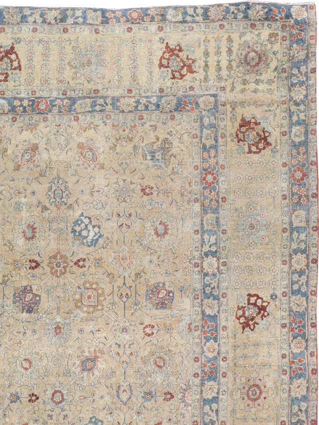Antique Persian Tabriz Carpet, No.14615 - Gss