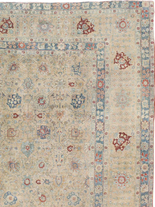 Antique Persian Tabriz Carpet, No.14615 - Gss