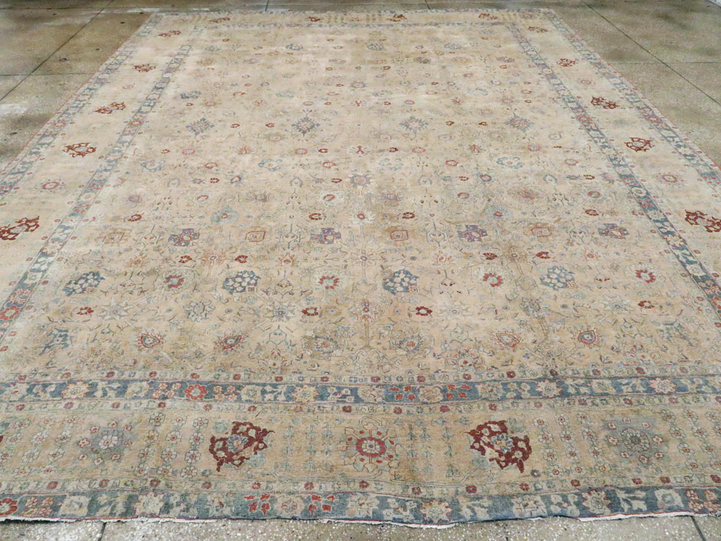 Antique Persian Tabriz Carpet, No.14615 - Gss