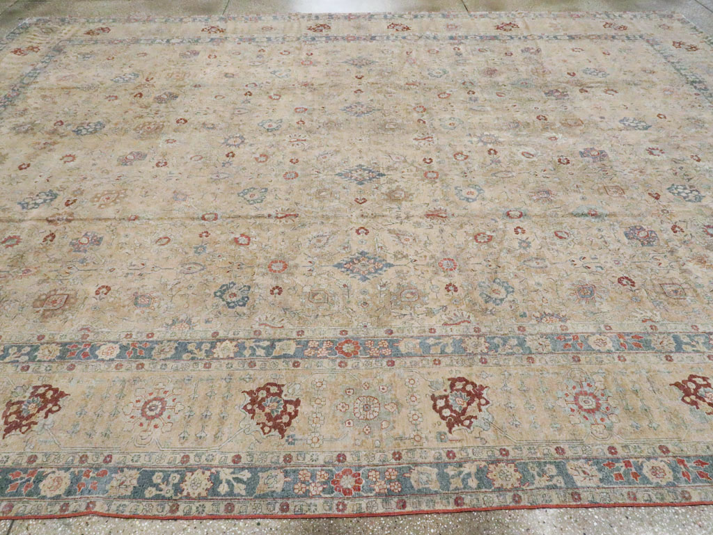 Antique Persian Tabriz Carpet, No.14615 - Gss
