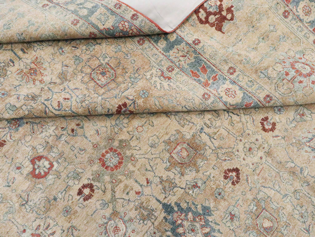 Antique Persian Tabriz Carpet, No.14615 - Gss