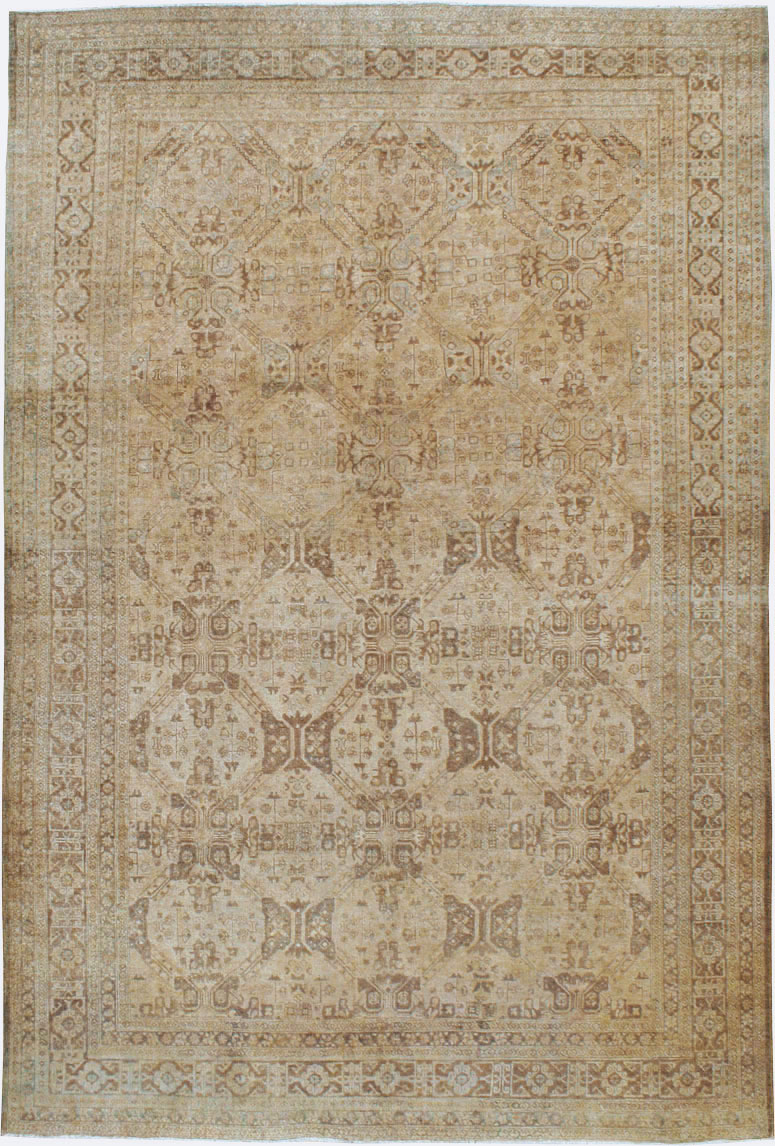 Vintage Persian Tabriz Carpet, No.14632 - Gss