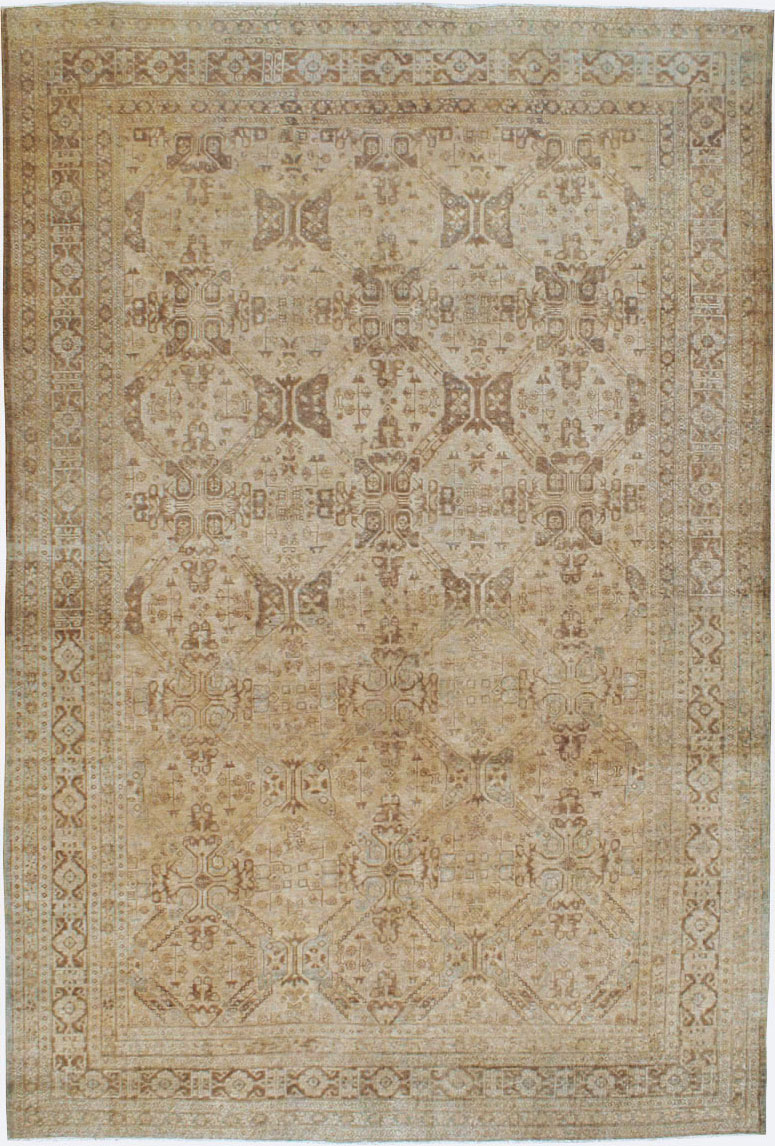 Vintage Persian Tabriz Carpet, No.14632 - Gss