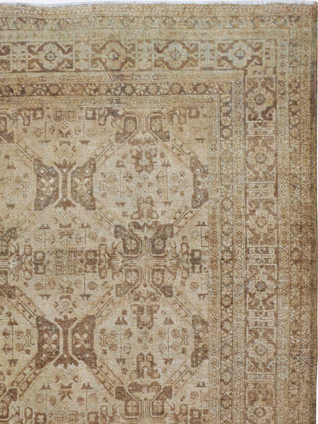 Vintage Persian Tabriz Carpet, No.14632 - Gss