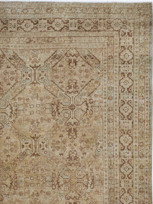 Vintage Persian Tabriz Carpet, No.14632 - Gss