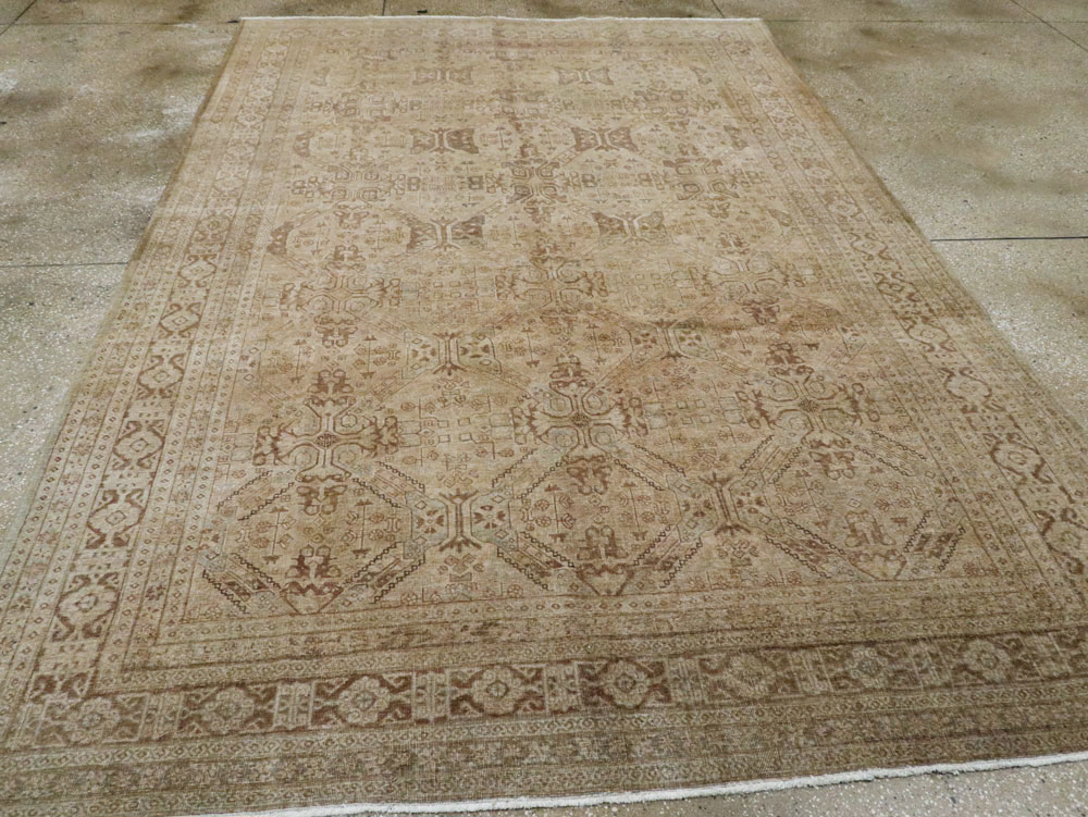 Vintage Persian Tabriz Carpet, No.14632 - Gss