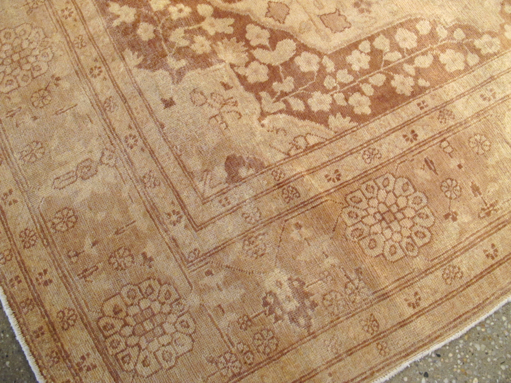 Antique Persian Tabriz Square Carpet, No.14643 - Gss