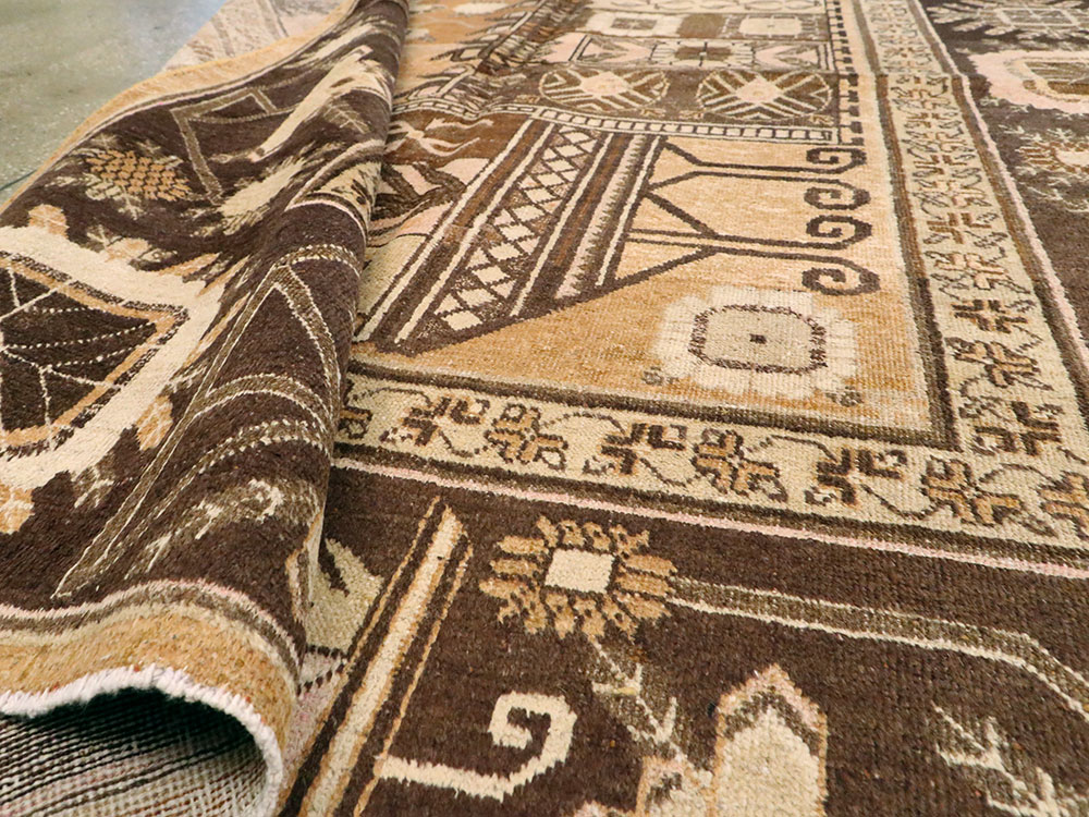 Vintage East Turkestan Khotan Pictorial Carpet, No.14651 - Gss