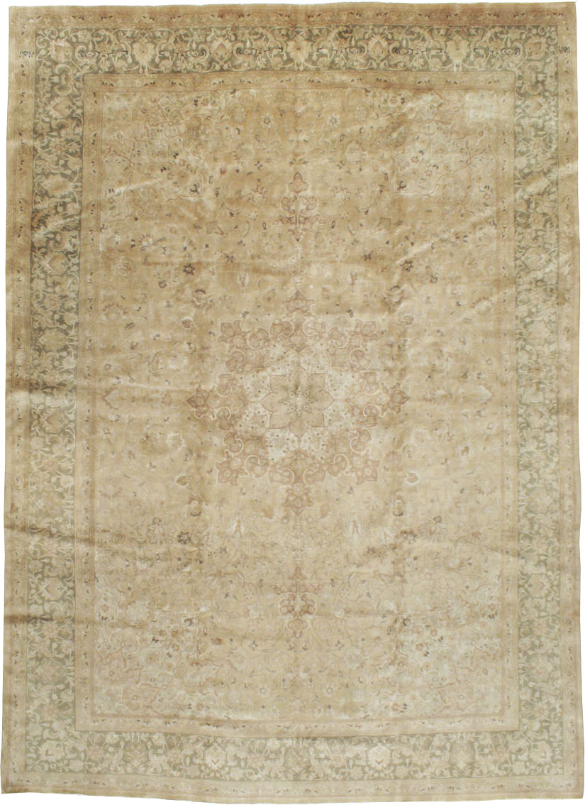 Vintage Persian Tabriz Carpet, No.14669 - Gss