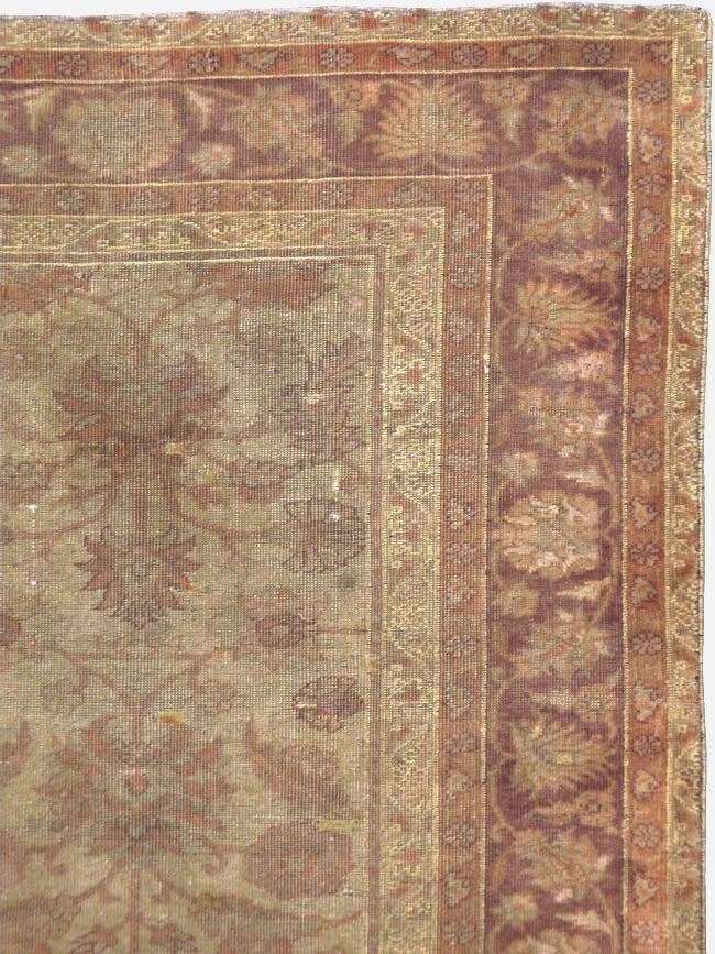 Antique Turkish Oushak Carpet, No.14683 - Gss