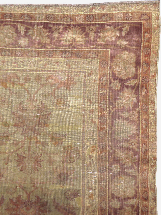 Antique Turkish Oushak Carpet, No.14683 - Gss
