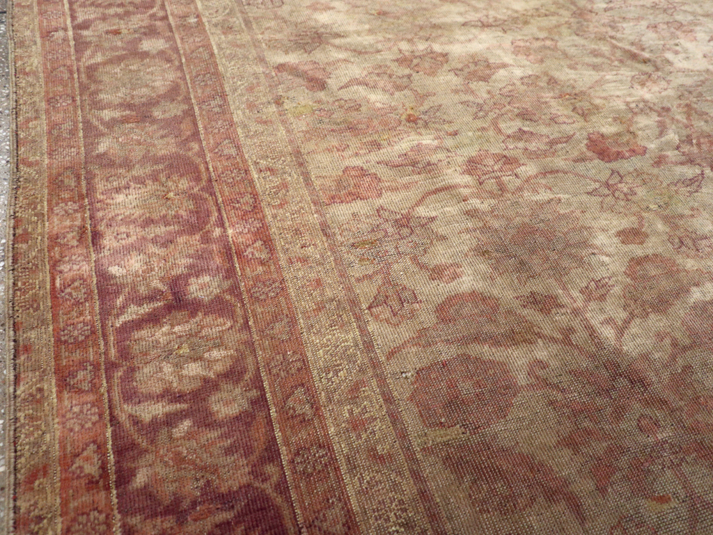 Antique Turkish Oushak Carpet, No.14683 - Gss