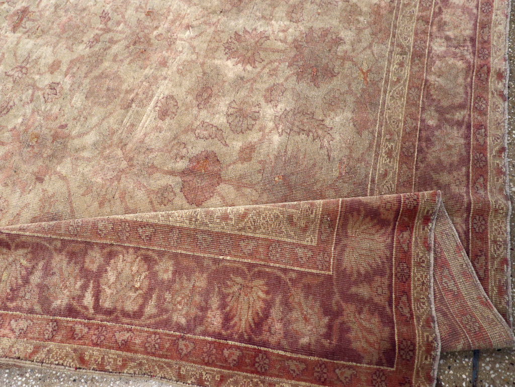 Antique Turkish Oushak Carpet, No.14683 - Gss