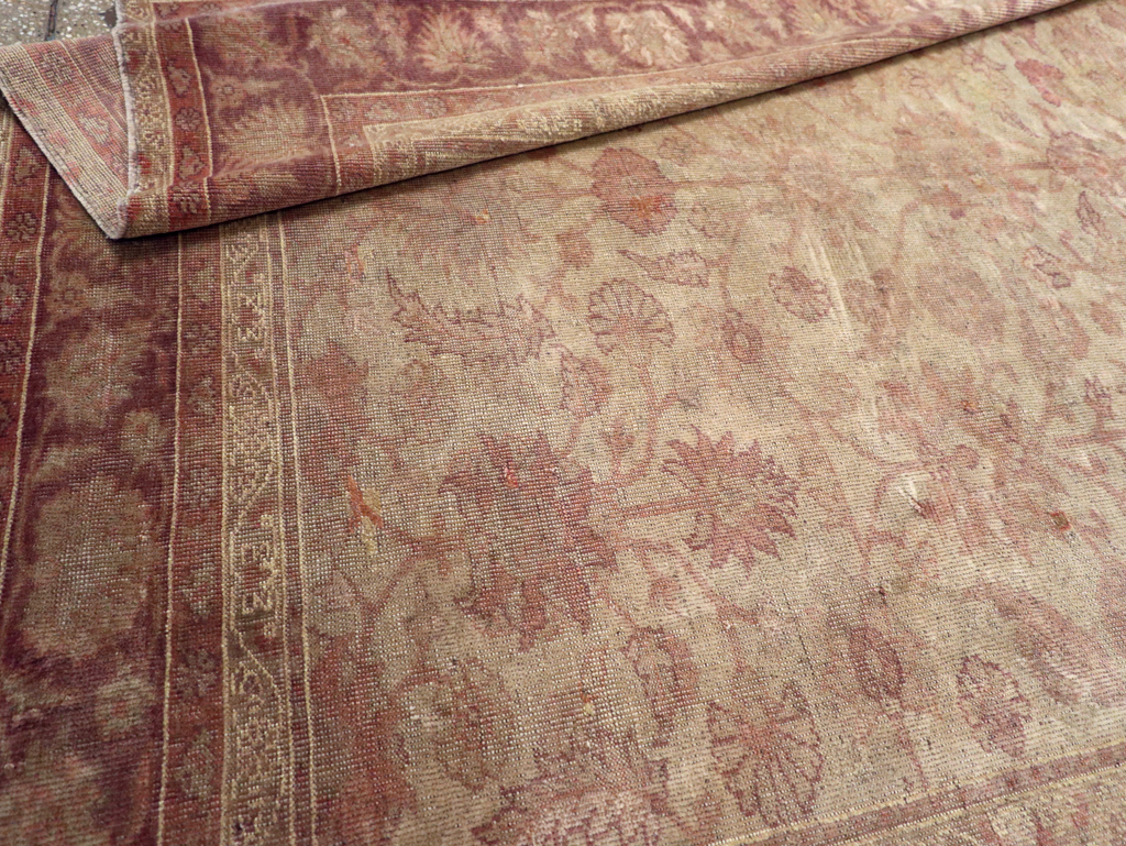 Antique Turkish Oushak Carpet, No.14683 - Gss