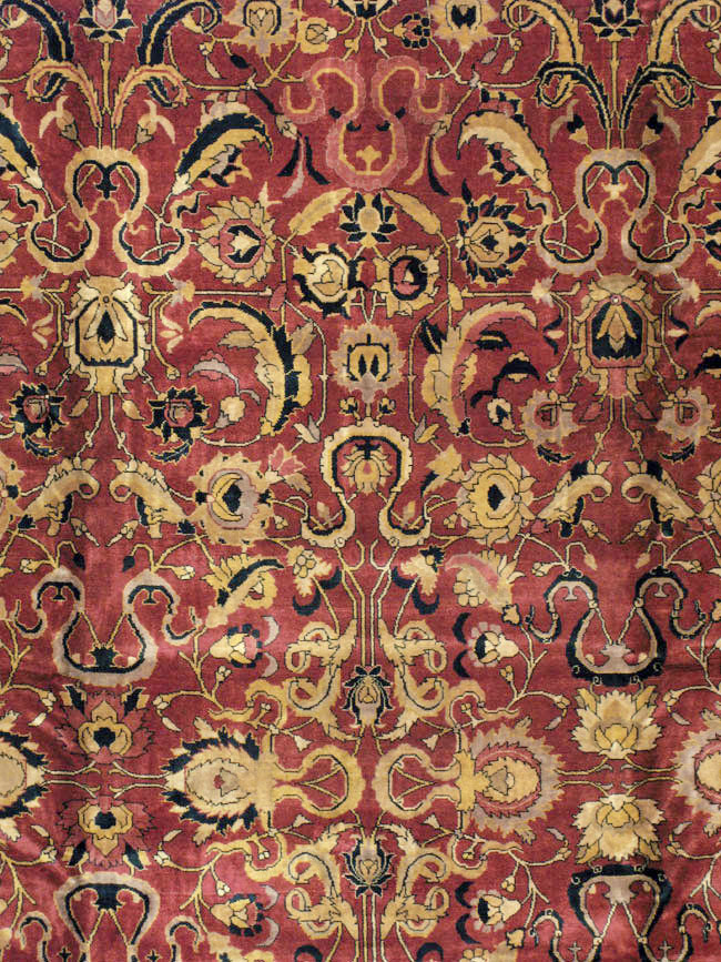 Antique Indian Lahore Carpet, No.14701 - Gss