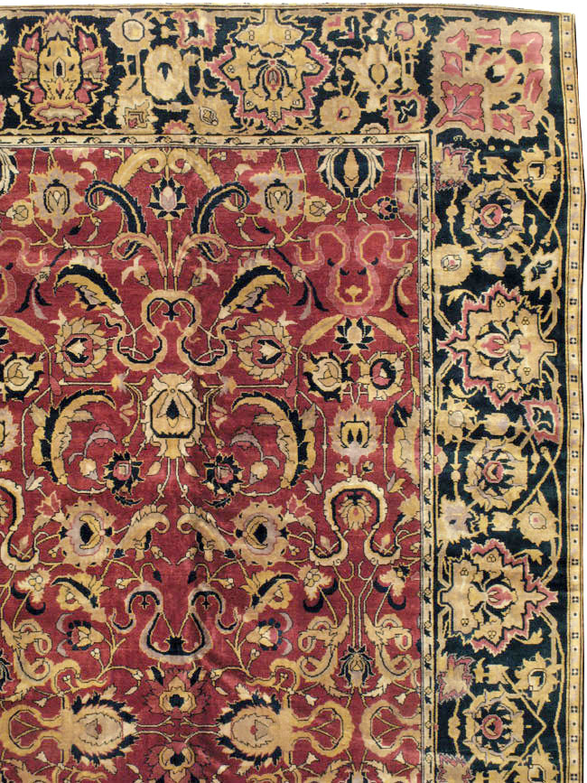 Antique Indian Lahore Carpet, No.14701 - Gss
