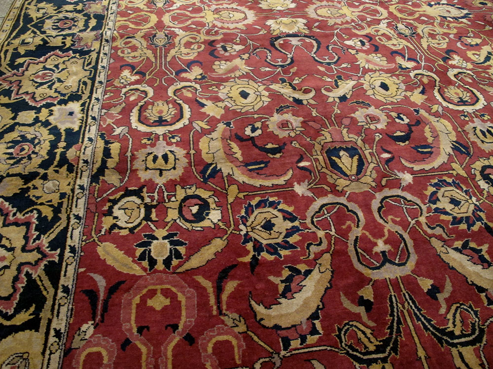 Antique Indian Lahore Carpet, No.14701 - Gss
