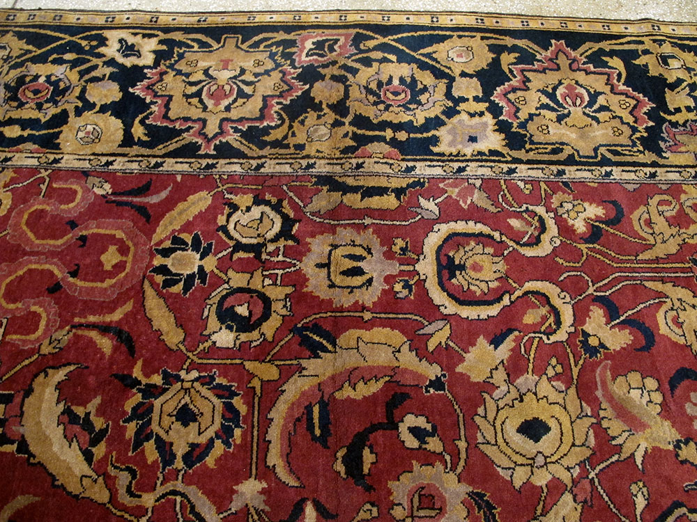 Antique Indian Lahore Carpet, No.14701 - Gss