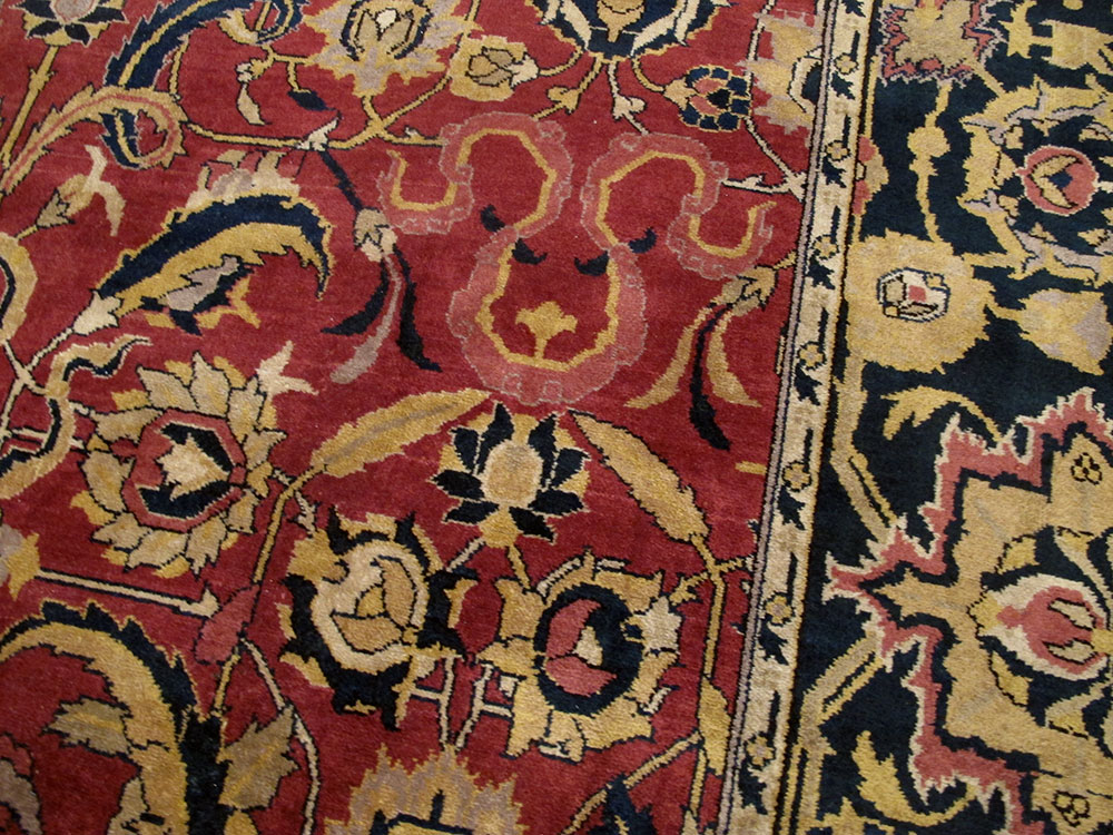 Antique Indian Lahore Carpet, No.14701 - Gss