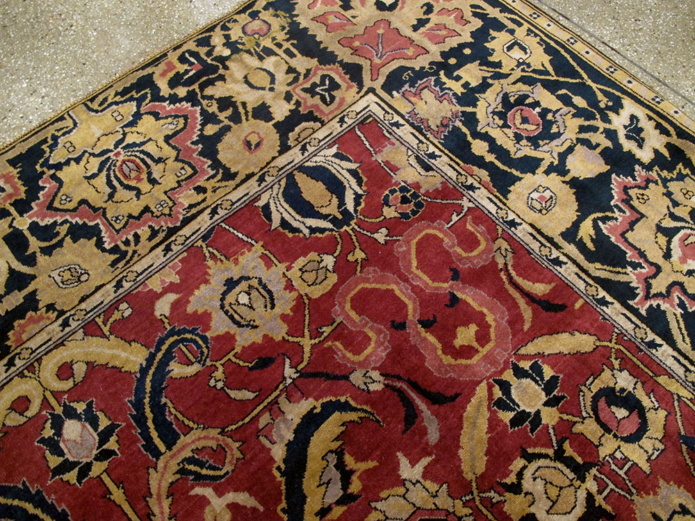 Antique Indian Lahore Carpet, No.14701 - Gss