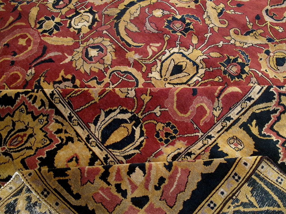 Antique Indian Lahore Carpet, No.14701 - Gss