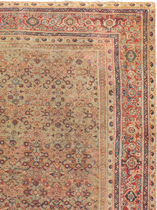 Antique Persian Mahal Carpet, No.14725 - Gss