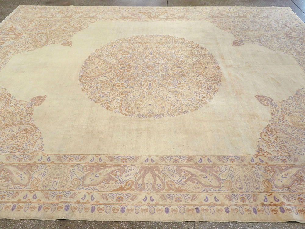 Vintage Persian Kerman Carpet, No.14740 - Gss