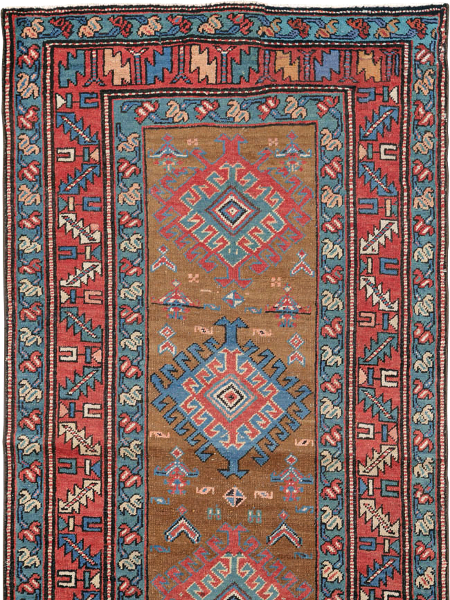 Antique Persian Heriz Runner, No.14752 - Gss
