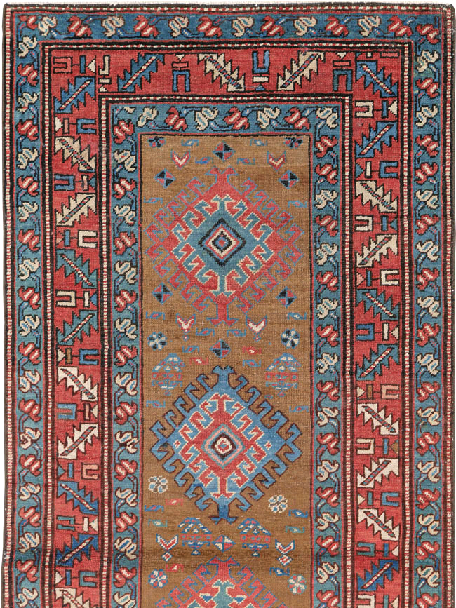 Antique Persian Heriz Runner, No.14752 - Gss