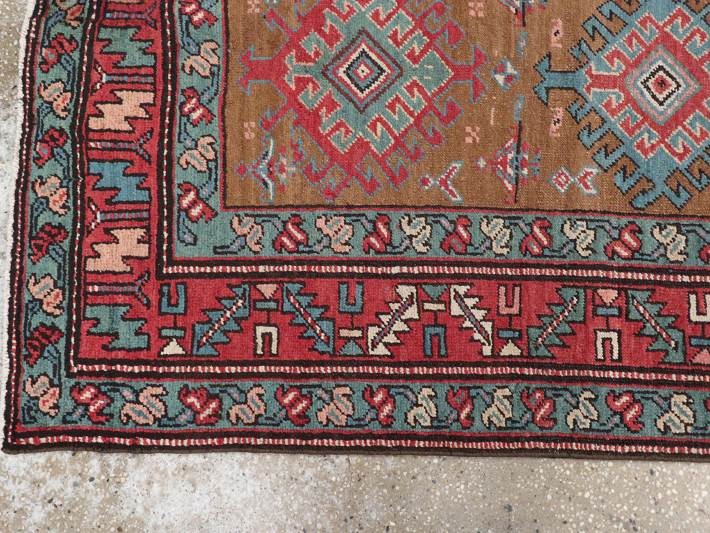 Antique Persian Heriz Runner, No.14752 - Gss