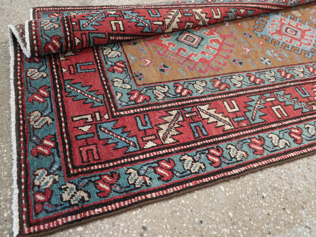 Antique Persian Heriz Runner, No.14752 - Gss